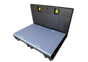 China PSB Foldable Pallet Sleeve System With Two Layer Blow Molding Pallet And Lid on sale