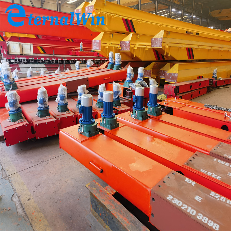 Strength Steel Monorail 10 Ton Overhead Crane Remote Control And Pendent Control