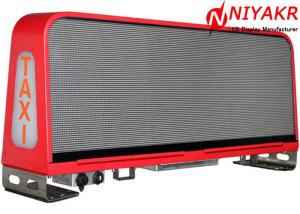 China Programmable Taxi Roof LED Display Mobile Advertising LED Taxi Sign Double Sides on sale