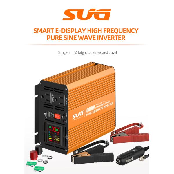 Soft Start Pure Sine Wave PV Power Inverter 600w 36vdc 110vac