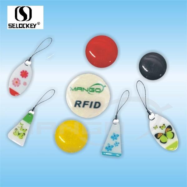Quality Factory Price Custom Printing Logo QR Code Epoxy Rfid Keyfob for Door Access for sale