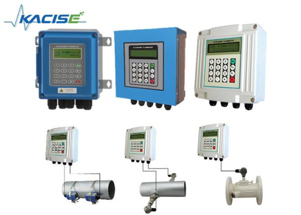 Quality Wall Type / Rail Mount Ultrasonic Flow Sensor , Remote Control Ultrasonic Flow Detector RS485 communication for sale