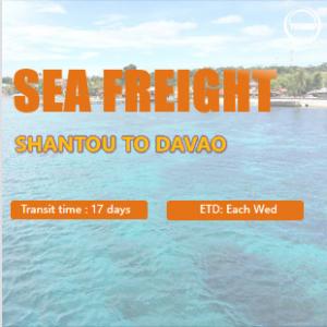 China Shantou China To Davao Philippines Sea Forwarding Agent Direct Line 17 Days on sale