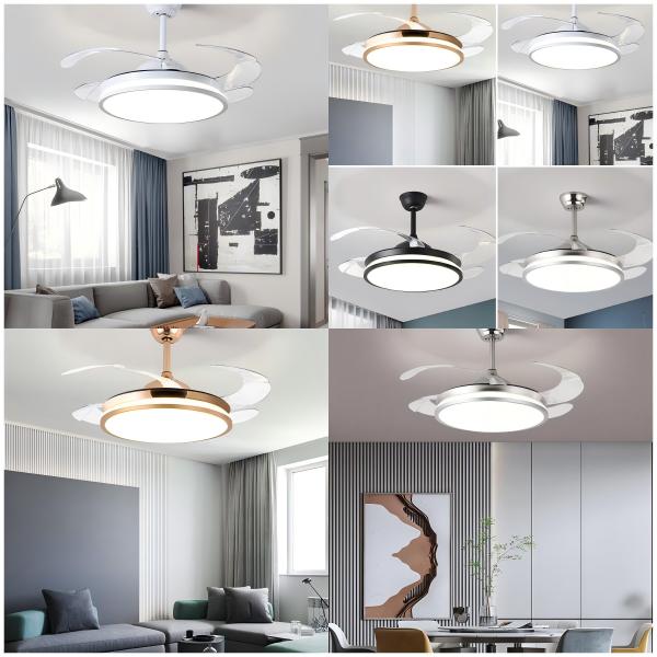 wholesale 110V 220V Ceiling Fan Remote Control Modern 3 Blade Ceiling Fan With Light