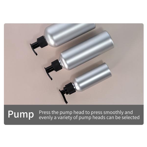 PET Silver Shampoo Bottle 100ml 240ml 250ml Plastic Spray Bottles For Hair Care Shower Gel