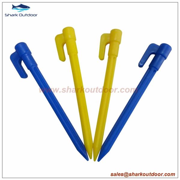 plastic tent pegs