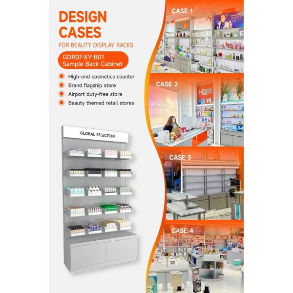 GDR07-XY-B01 Beauty Display Table with Adjustable Height and Luxurious Style for Luxury Retail