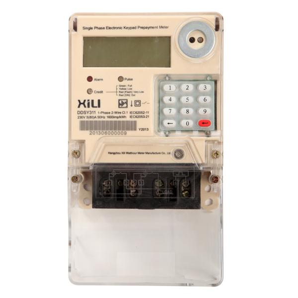 Quality Keypad Single phase Prepaid Energy Meters with STS / IEC standard for sale