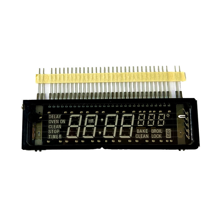 VFD LCD Module Anode Monochrome Green Wide Temperature High Luminance Display Oven