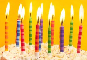 Wholesale Scheme Color Streak Striped Birthday Candles , Beautiful Custom Birthday Candles from china suppliers