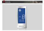 5'' Vertical 7 Segment LED Display Elevator Display With Blue Background