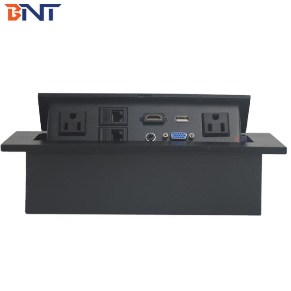 Quality With US Standard Power Plug  Square Corner Tabletop Pop Up Power Data Jack No MOQ for sale