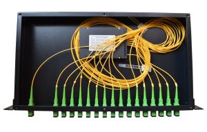 Wholesale Low PDL Rack Mount Fiber Plc Splitter Ftth / Passive Optical Splitter from china suppliers