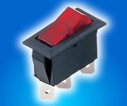 Waterproof Mini KCD Rocker Switch 2 Pin Power 50mΩ Contact Resistance