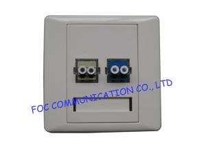 Wholesale Flame Retardant Fiber Optic Termination Box, Two Passes Mini Surface Mount Wall Outlet from china suppliers