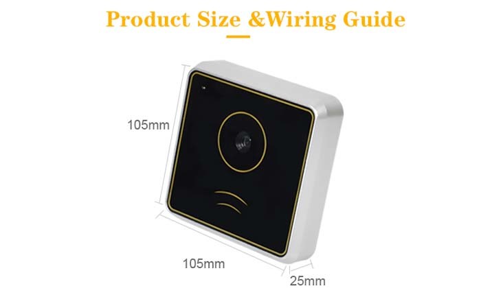 RJ45 PDF417 QR Code Reader Access Control Support TCP UDP HTTP