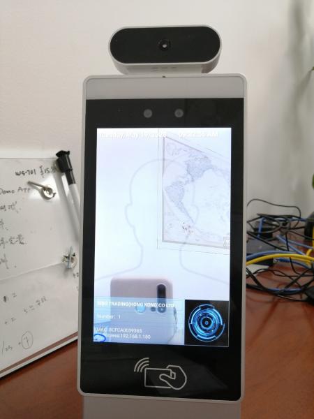 Free Standing 8 Inch Customized IC NFC Reading Face Identified Android OS Access