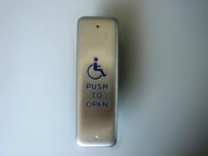 Metal Anti Theft Push To Exit Switch , Automatic Handicap Button Door Opener