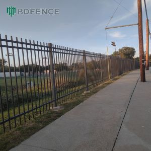 Wholesale Modern Tubular Steel Fence Sleek Design from china suppliers