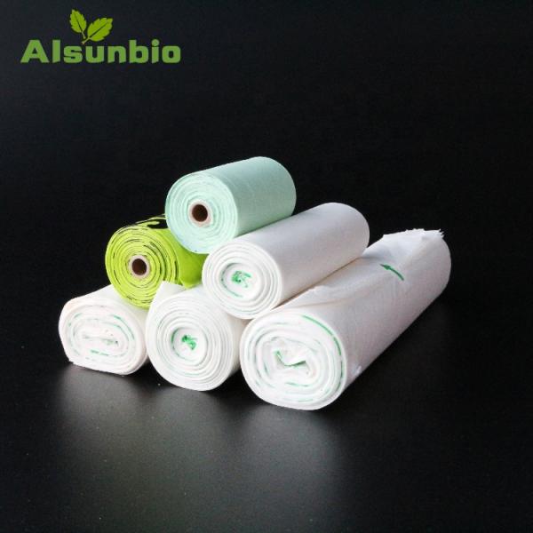 AISUN Customize Printed Direct Factory Sale 100% Biodegradable PLA PBAT Compostable Shopping Bags for supermarket