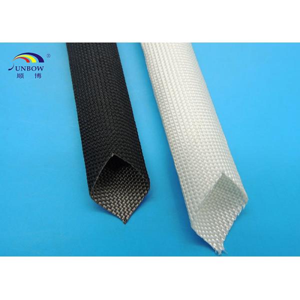 White High Temperature Fiberglass Sleeving for AC Motor / Generator / Electronics