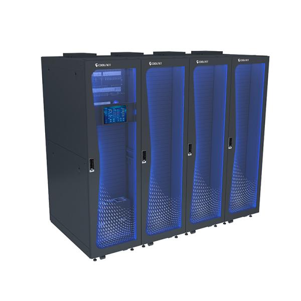 All in One Integrated Cabinet Solution for Data Centers with Power Distribution Cooling and Monitoring Systems