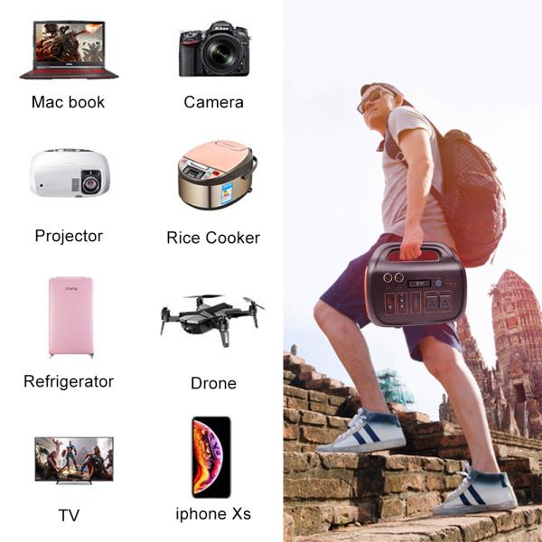 Fast Charging Portable Power Station For Cell Phones Laptop Computers 200V 110V 1000W 24V 42Ah