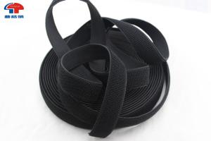 Wholesale 1 Inch Elasticated Straps / Elastic Webbing Straps Unnapped Hook Loop Tape from china suppliers