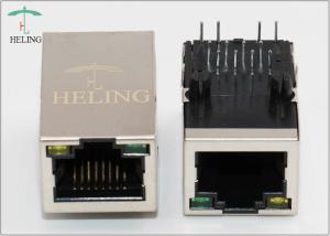 Wholesale 100Mb RJ45 Female Connector 1 X 1 Port With LED Tab Up For VOIP Gateway Setup / Router from china suppliers