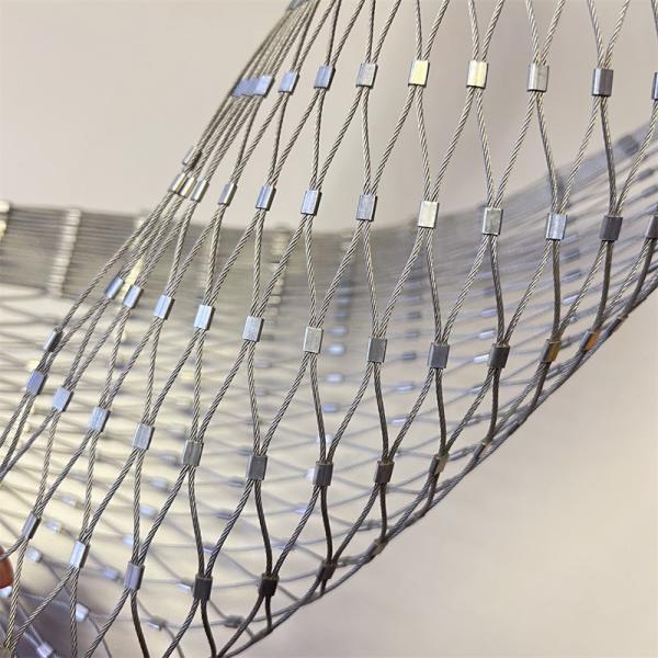 7x7 Structure Stainless Steel Wire Rope Mesh Railing SUS304 316