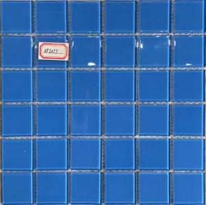 Wholesale 48X48MM Swimming Pool Mosaic Tiles Blue Color Glass Mosac Tiles from china suppliers
