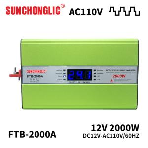 Wholesale 2000W Modified Inverter Off Grid Solar Power Inverter 12vDc To 110vAc 60hz from china suppliers