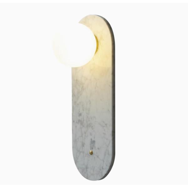 Hotel villa background wall decoration lamp B&B guest room natural marble entrance bedroom wall lamp