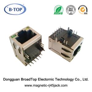 China Tab Up Industrial RJ45 Connector , RJ45 Ethernet Socket Small Body 1 Port on sale