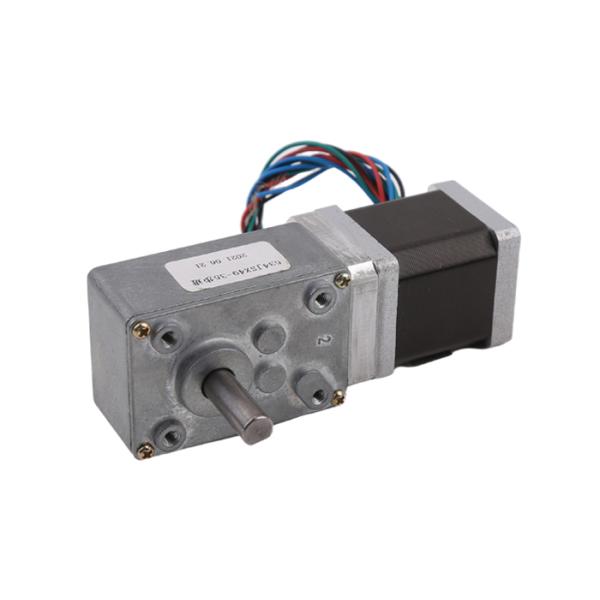 Customized D Shaft 35HS42 NEMA 14 35mm Hybrid Stepper Motor With Worm Gearbox