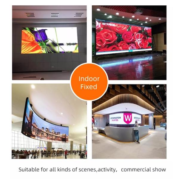 Fixed SDK Indoor Video Wall Display , Multipurpose LED Panel Screen Indoor