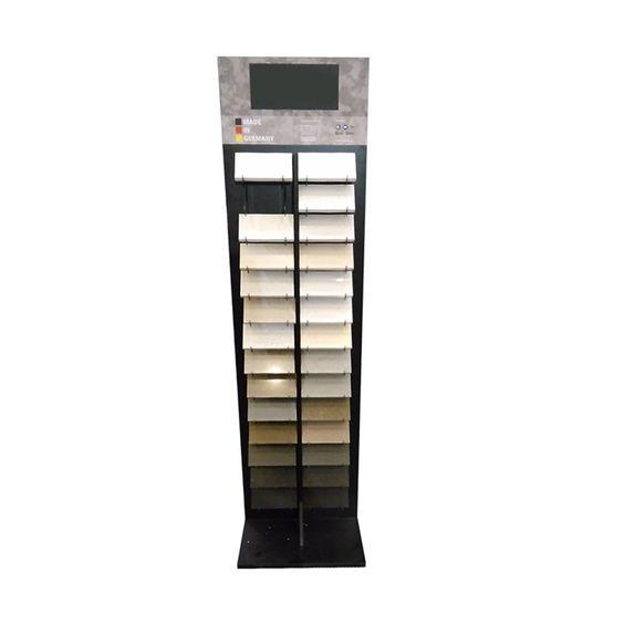 Quality High Strength Porcelain Tile Holder Display / Indoor Floor Display Stands for sale