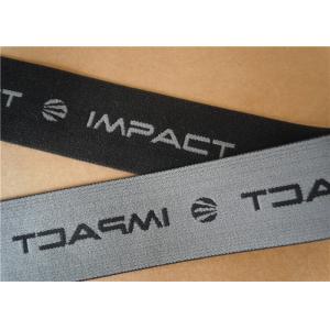 Wholesale Black Jacquard Elastic Waistband , Elastic Webbing Straps Washable from china suppliers