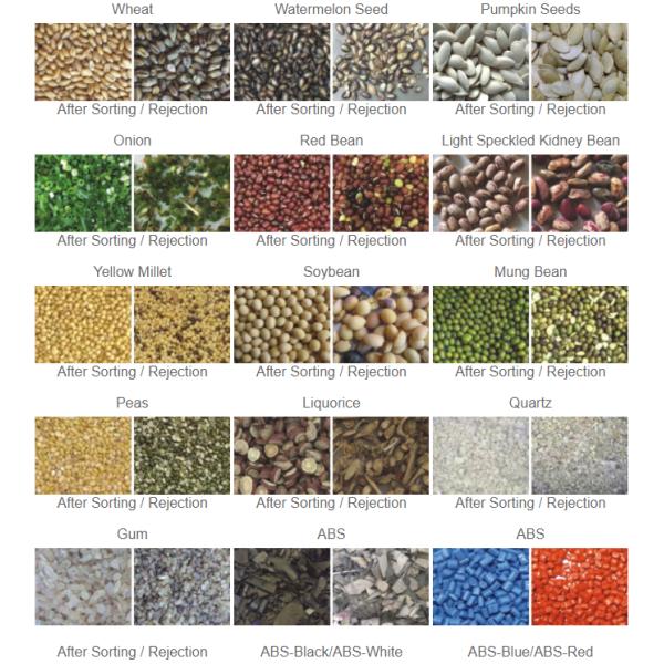 CCD Grain Color Sorting Machine 220V 50Hz 0.6Mpa