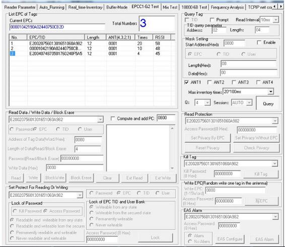 Real Time Reading UHF RFID Fixed Reader 4 TNC Antenna For School Attendance System
