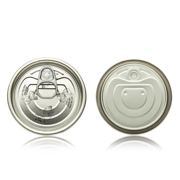 Golden Lacquer Organosol Paste Tinplate Metal Can Lid 307# 83mm Easy Open