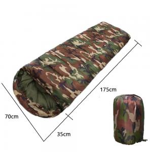 China Single Person Camouflage Camping And Hiking Gear 200g Hollow Cotton Filling on sale