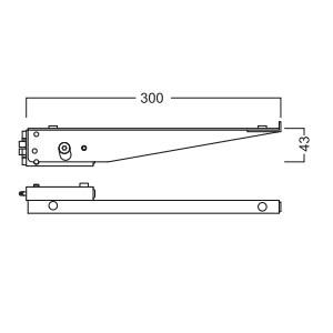 Wholesale Shelf  Bracket on 3x3M Aluminum System Booth on Tradeshow Fair, 30cm Bracket of R8 system from china suppliers