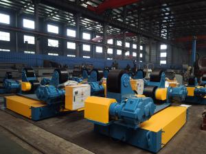 China Variable Speed 100T Self Aligned Welding Rotator With Optional Welding Positioner on sale