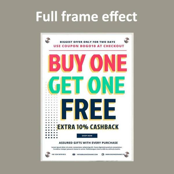 Acrylic Document Presentation Magnetic A4 Document Holder