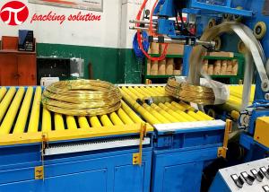 China Binding Copper Wire Coil Packing Machine ID500mm Adjustable With Tilting Wrapping System 4.5kw on sale