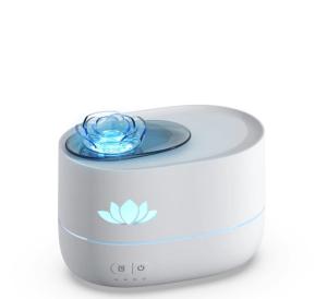 350ml Fire Flame Humidifier With Timer Setting And Led Light 7 Colors