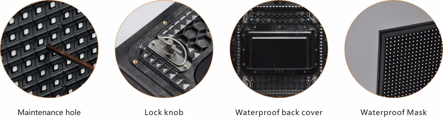 Outdoor P8 40x40 Front Service LED Display Module with 320*320 Resolution and Datasheet