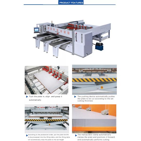 OEM ODM MDF Board Computer Panel Saw 3300mm Cutting Length Computer Beam Saw