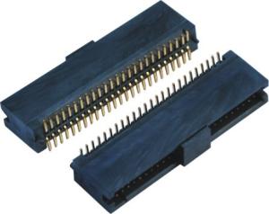 Double Low 44-60 Pins , 10 Pin Header SMT Female Pin Headers With Cap  LCP Plastic